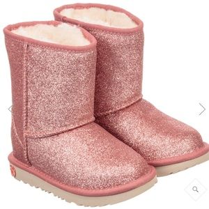 Ugg Toddler Girls Classic II Pink Glitter Boots